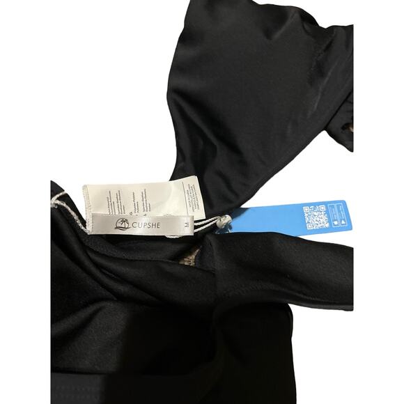 NWT Cupshe Swimsuit M Black - Picture 3 of 3